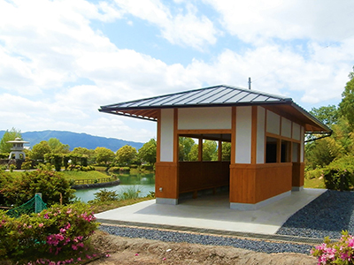 新しく「東屋・叡観亭」完成しました！